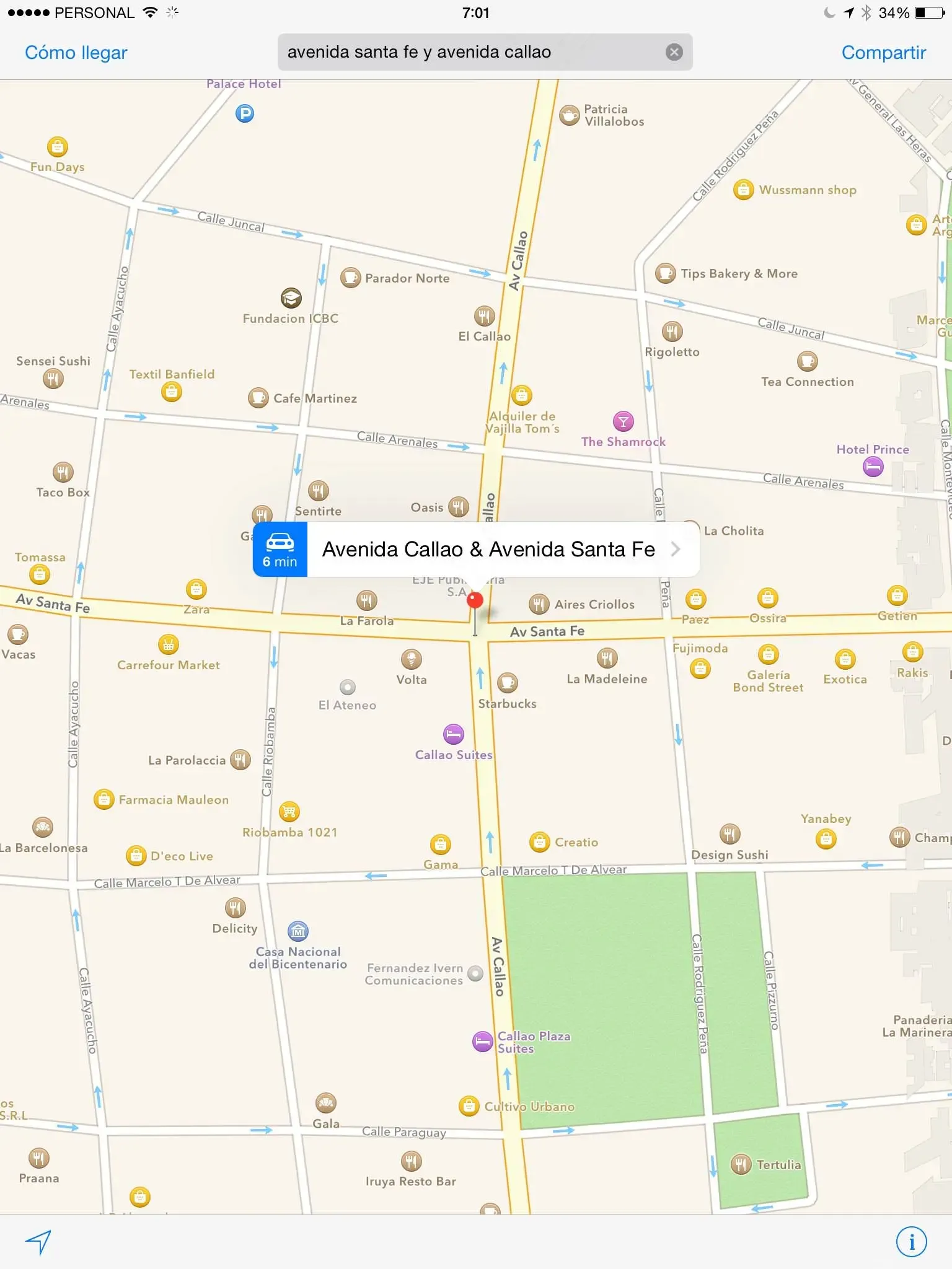 Google Maps Intersecciones de calles