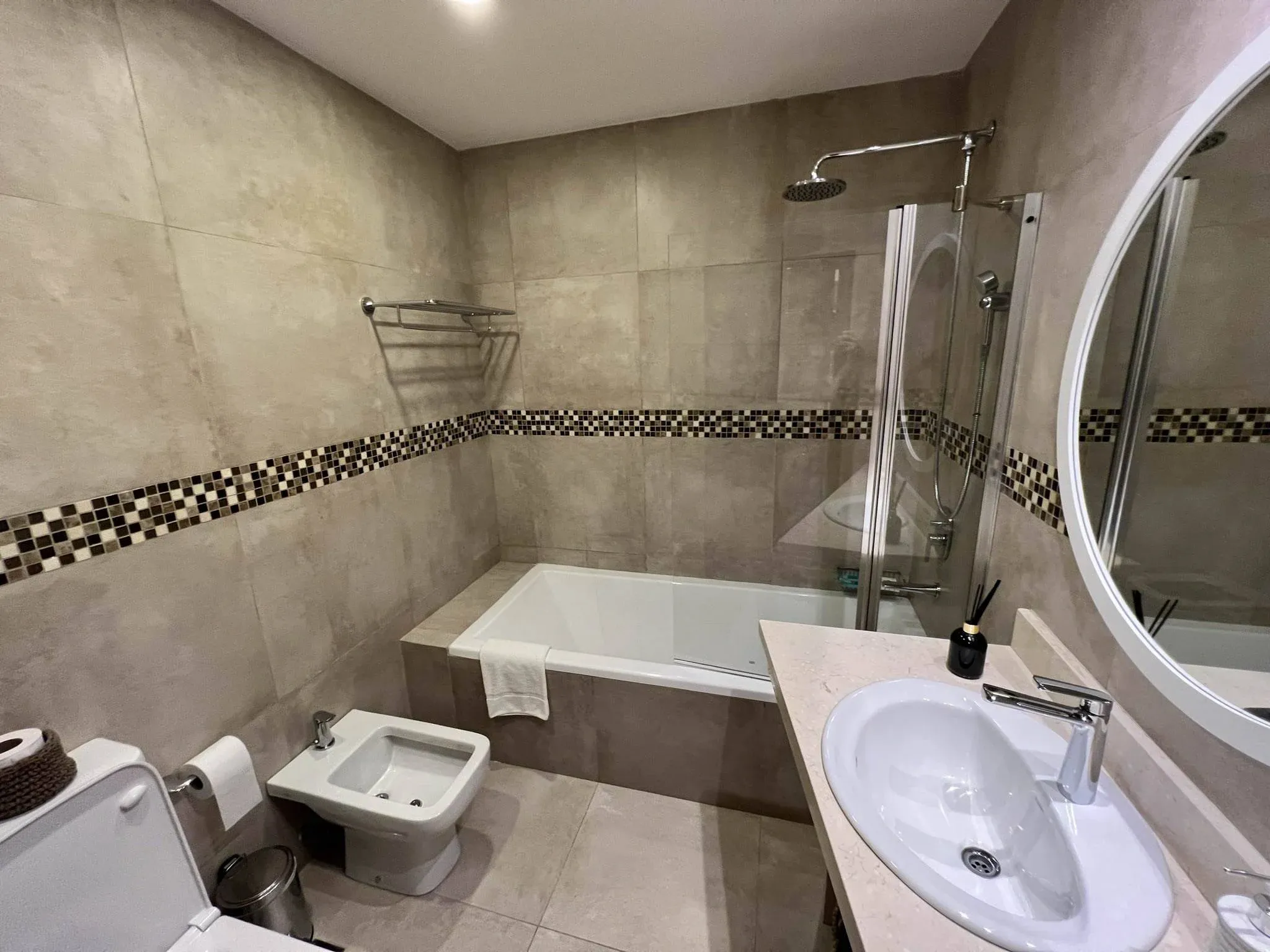 Baño habitación Awka Apart Hotel